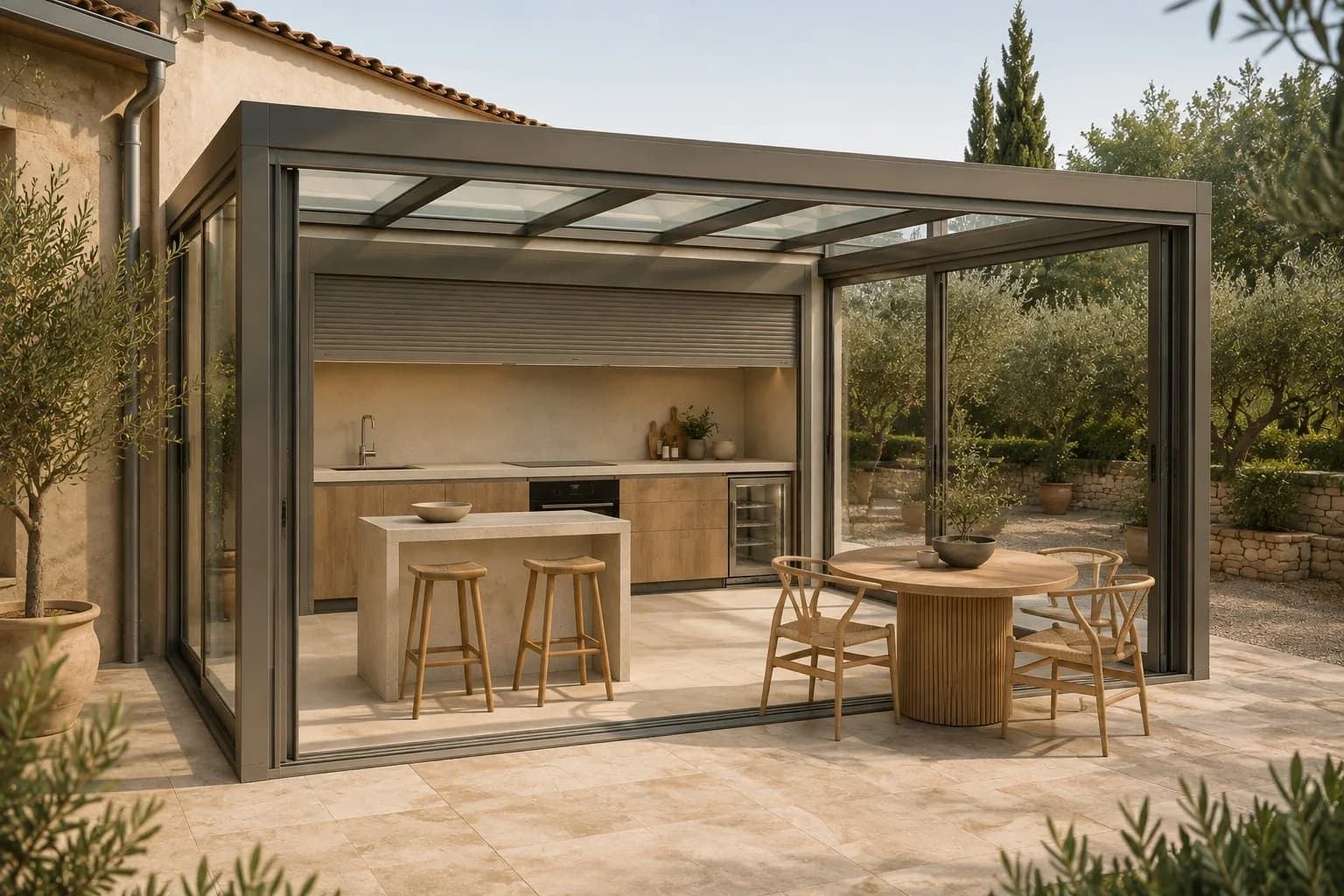 La veranda che è anche cucina